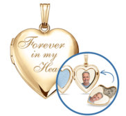  Forever in my Heart  Cremation   Hair Photo Locket