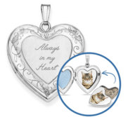  Always in my Heart  Cremation   Hair Photo Locket