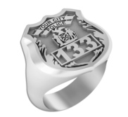 Personalized Police Badge Ring