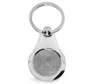 Stainless Steel Fingerprint Keychain