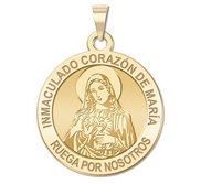 Corazon Inmaculado de Maria Medalla religiosa redonda