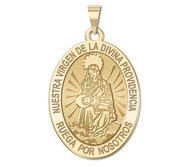 Nuestra Vigen de la Divina Providencia Medal   Oval  EXCLUSIVE 