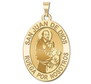 San Juan de Dios Oval Religious Medal  EXCLUSIVE 