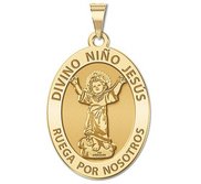 Divino Nino Jesus Oval Religious Medal