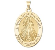 Divina Misericordia Jesus Oval Religious Medal  EXCLUSIVE 