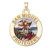 San Miguel Religious Round Color Medal   EXCLUSIVE 