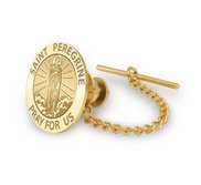 Saint Peregrine Religious Tie Tack   EXCLUSIVE 