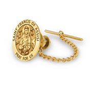 Saint Francis of Assisi Religious Tie Tack   EXCLUSIVE 