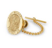 Saint Michael Religious Tie Tack   EXCLUSIVE 