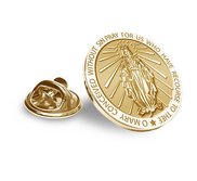 Miraculous Medal Religious Brooch  Lapel Pin   EXCLUSIVE 