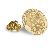 Saint Brigid of Ireland Religious Brooch  Lapel Pin   EXCLUSIVE 