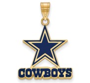 Dallas Cowboys Large Enamel Pendant