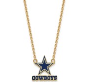 Dallas Cowboys Large Enamel Pendant w  Necklace