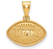 LogoArt Tennessee Titans Football Pendant