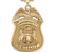 Personalized Michigan Police Badge with Your Name  Rank  Number   Department