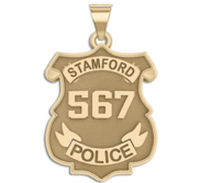 Personalized Stamford Connecticut Police Badge with Your Number