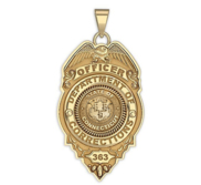 Personalized Connecticut Corrections Badge with Your Number