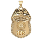 Personalized Connecticut Police Badge with Your Number   Department