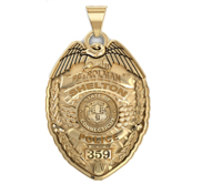 Personalized Connecticut Police Badge with Your  Number   Department