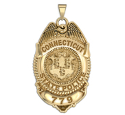 Personalized Connecticut State Police Badge with Your Number