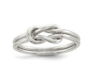 Sterling Silver Love Knot Ring