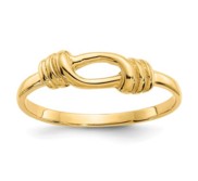 14k Yellow Gold Love Knot Band