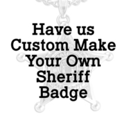 Personalized Sheriff Badge Pendant w  Your City Seal  Rank  Department  Name or Number