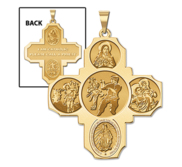 Four Way Cross   Martial Arts Religious Medal   EXCLUSIVE 