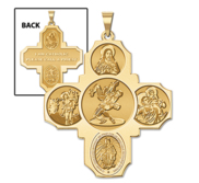 Four Way Cross   Wrestling Religious Medal   EXCLUSIVE 