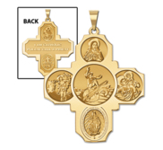 Four Way Cross   Surfing Religious Medal   EXCLUSIVE 