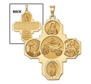 Four Way Cross   Motocross Religious Medal   EXCLUSIVE 