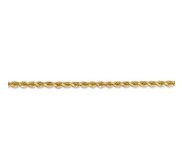 14K Yellow Gold 2 75mm  Diamond Cut Flex Rope Chain