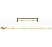 14K Yellow Gold 2mm Twisted Lumachina Chain