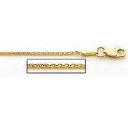 14K Yellow Gold 1 0mm Classic Wheat Chain