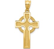 14k Celtic Cross Charm