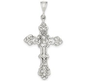 Sterling Silver INRI Cross Pendant