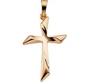 14K Yellow Gold CROSS PENDANT