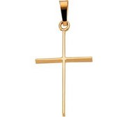 14K Yellow Gold CROSS PENDANT