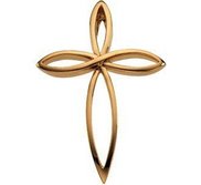 14K Yellow Gold CROSS PENDANT