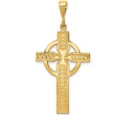 14k Celtic Cross Pendant