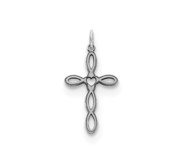 Sterling Silver Laser Designed Cross Charm