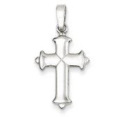 Sterling Silver Polished Cross Pendant