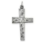 Sterling Silver Antiqued Cross Pendant