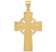 14k Irish Cross Pendant