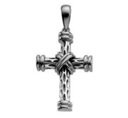 14K White Gold CROSS PENDANT