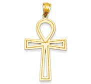 14k Ankh Cross Pendant