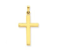 14k Hollow Cross Pendant