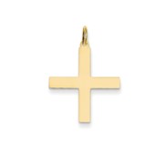 14K Laser Designed Cross Pendant