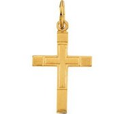 14K Yellow Gold CHILD S CROSS PENDANT