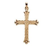 14K Yellow Gold CROSS PENDANT